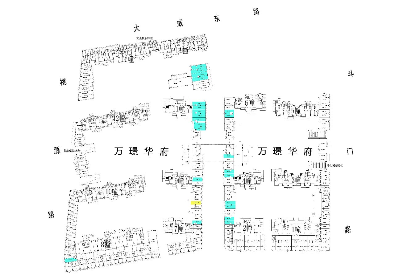 奉化万达广场户型,住宅底商平面