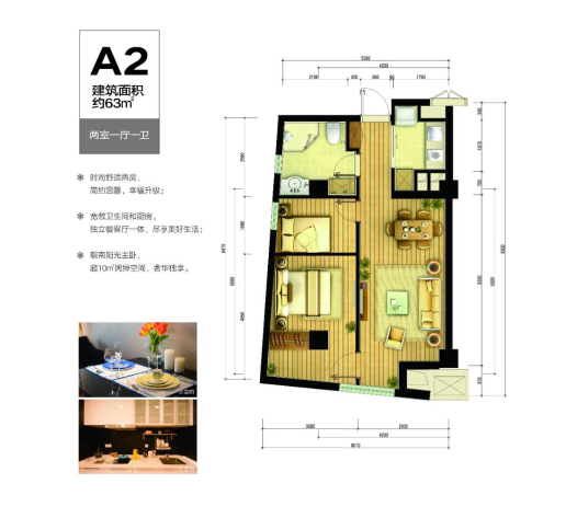 北大资源博雅城A2户型图