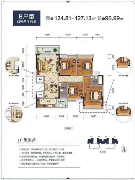 云城中心户型,B