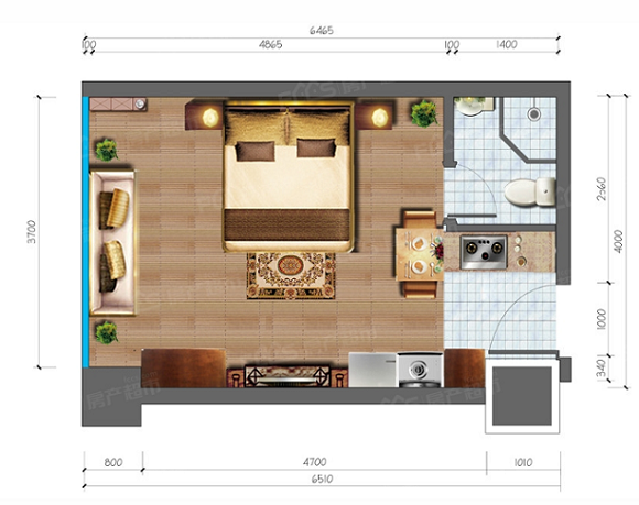 联想星海城A户型户型图