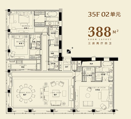 ONE53公寓户型-小柯网