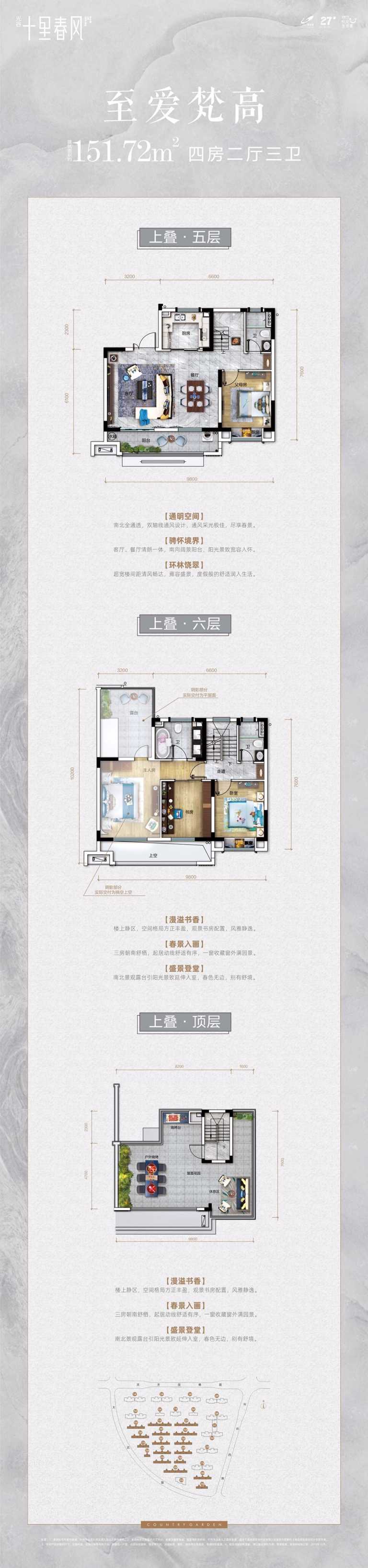 碧桂园十里春风户型,至爱梵高