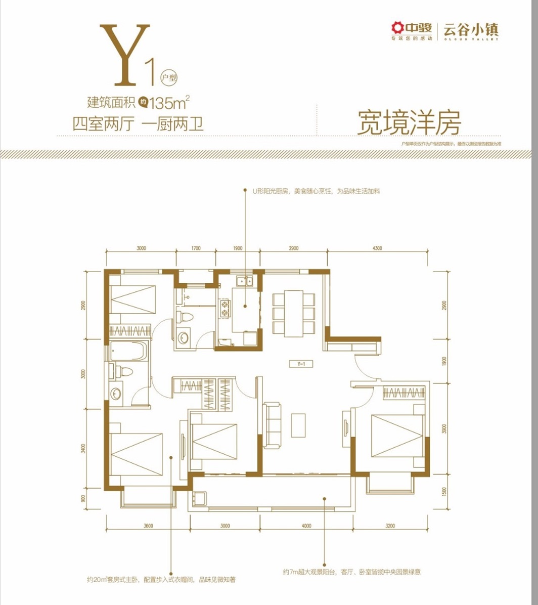 中骏云谷小镇户型,洋房户型图