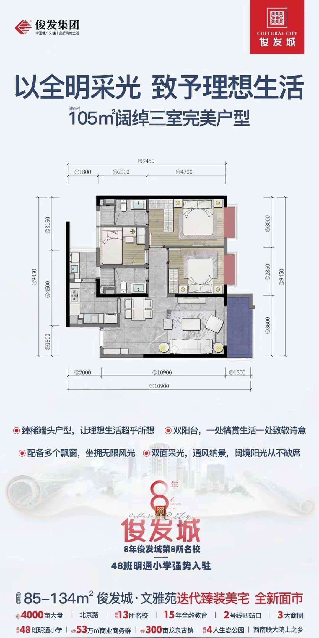 俊发城户型,户型图