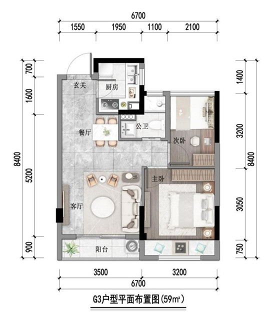 佳源锦晟里户型,G3-59