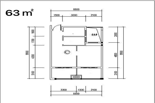 东方甸园B户型户型图