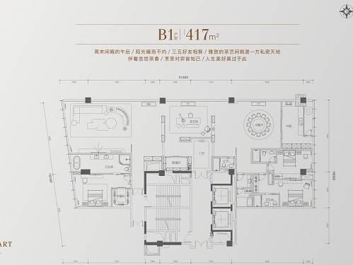 万晶湖畔中心户型,B1