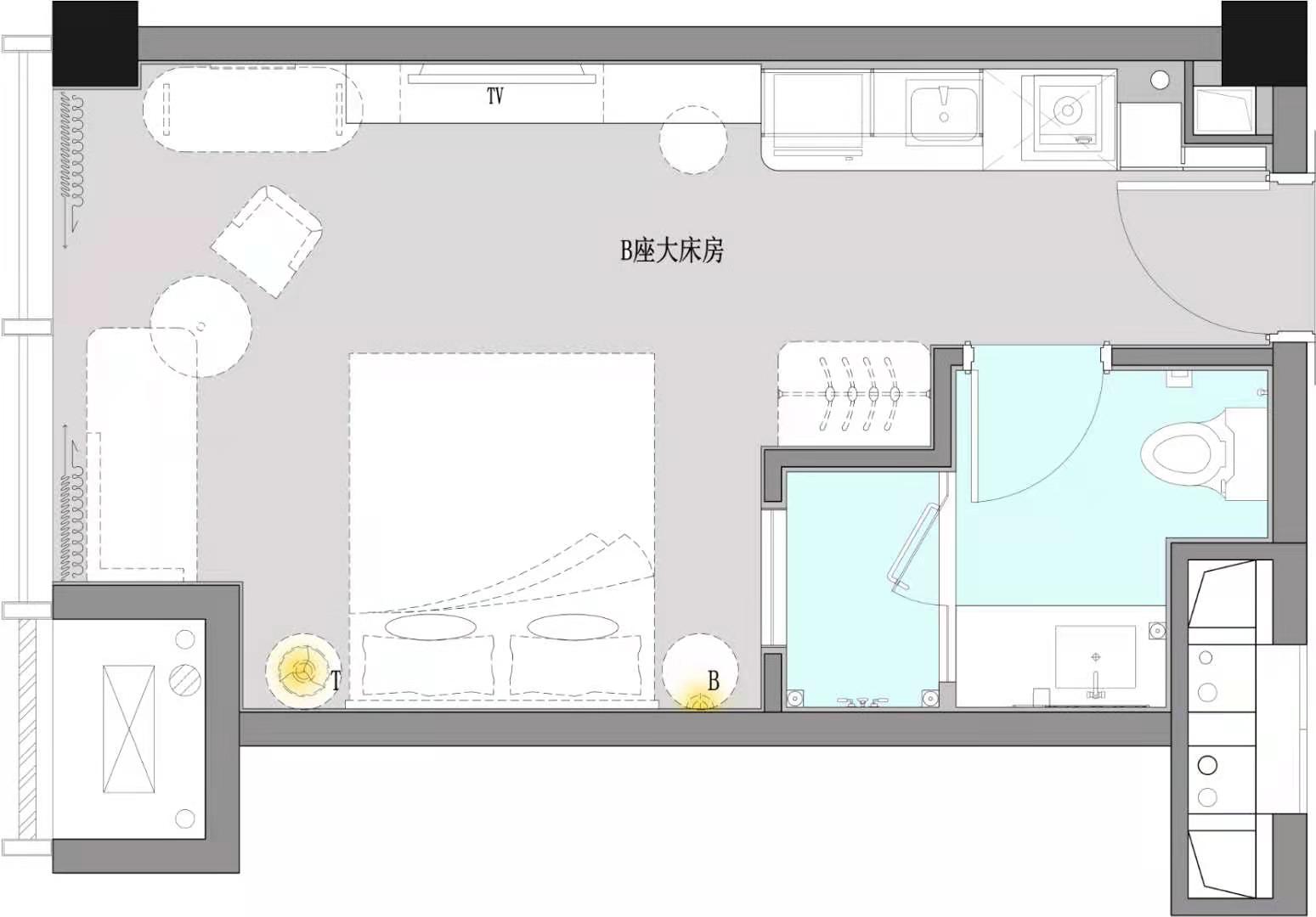 云上V空间户型,B户型