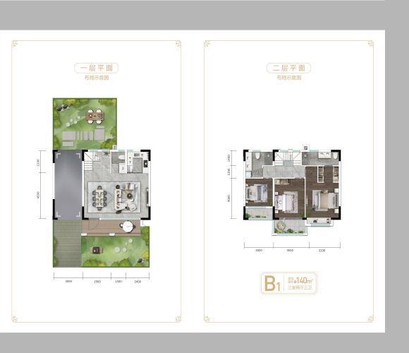 福星惠誉青城府B1户型户型图