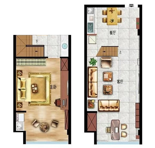 千岛湖玲珑湾4.98米loft户型图