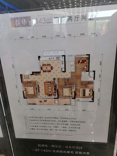 桐乡四季湘洲C户型户型图