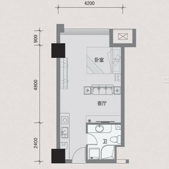 嘉兴文贤公馆户型,A户型