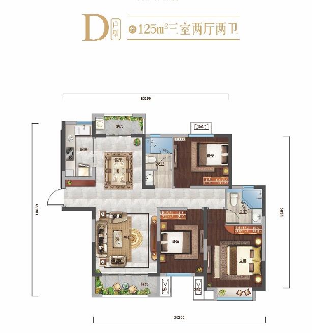 正商金域世家户型-小柯网