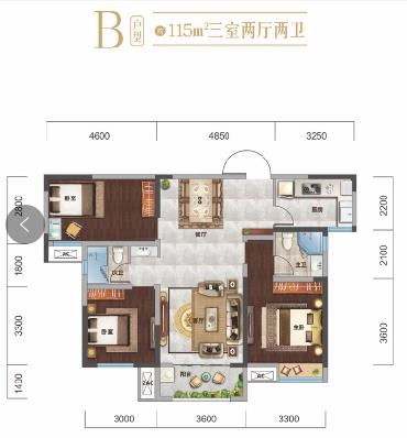 正商金域世家户型,115平B户型