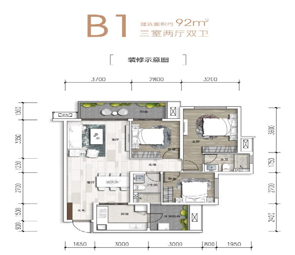 视高滨江睿城户型