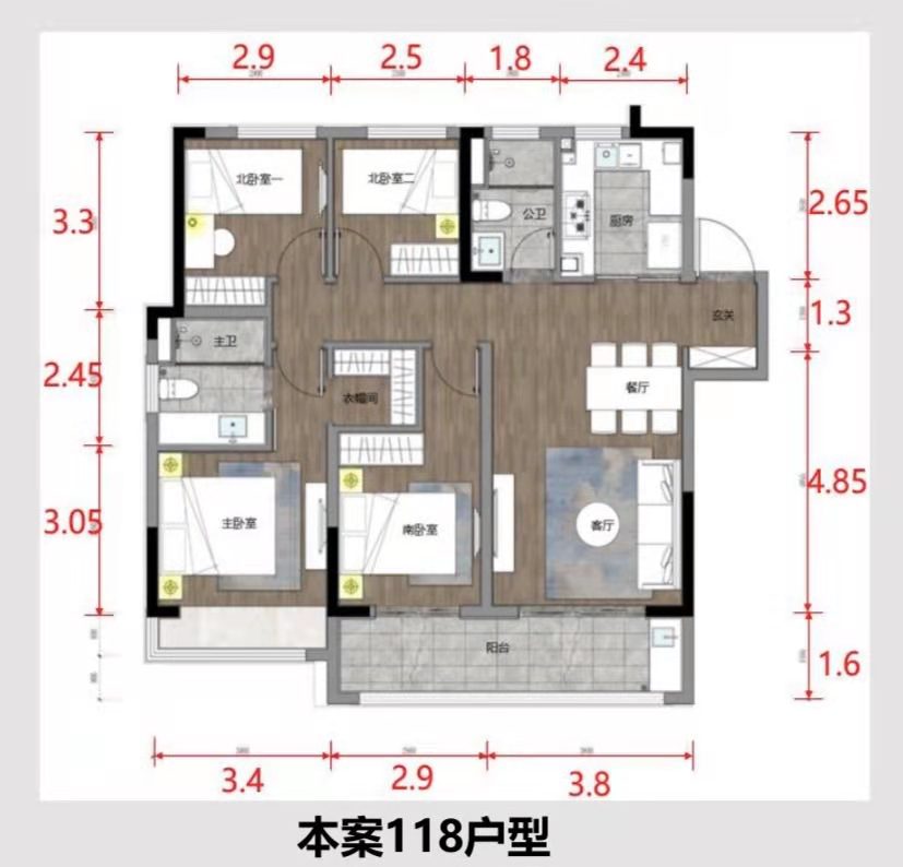 上坤云栖时光小高层户型图