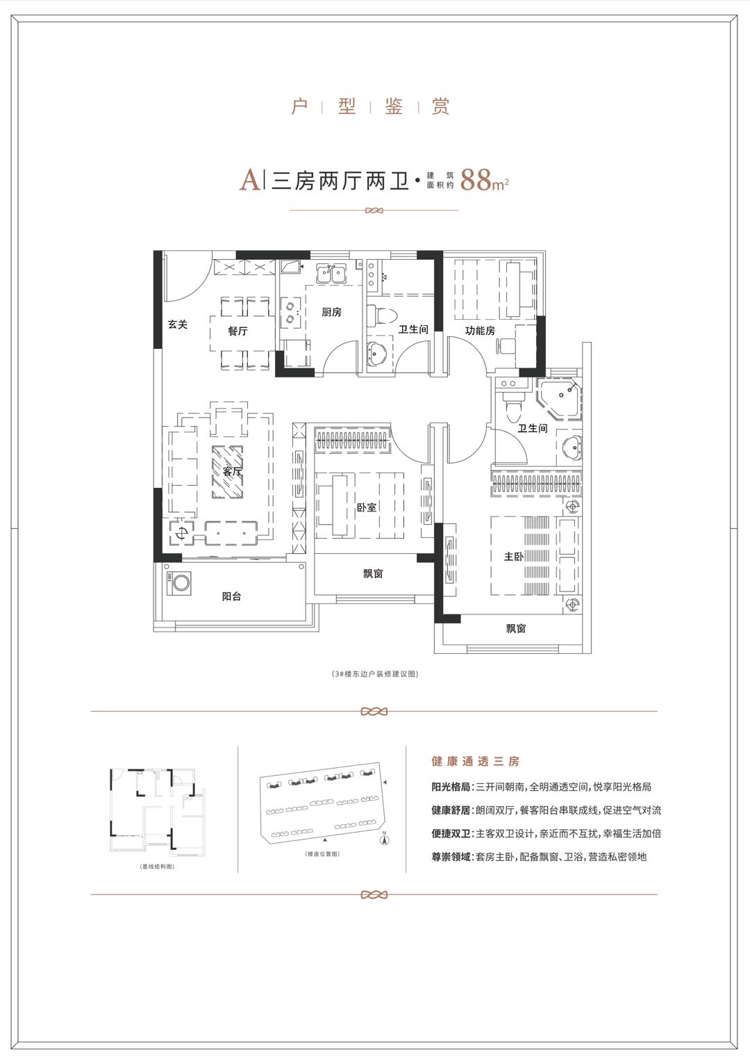 新天地熙照华庭户型,A户型