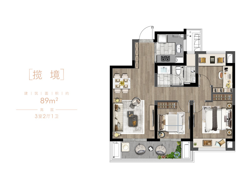 远洋正荣玺樾户型户型图