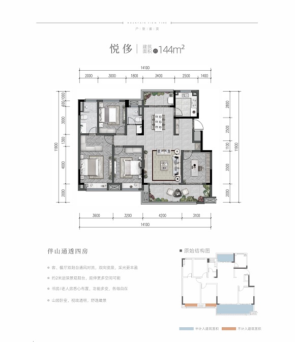 华润悠山悦景户型,洋房—悦侈