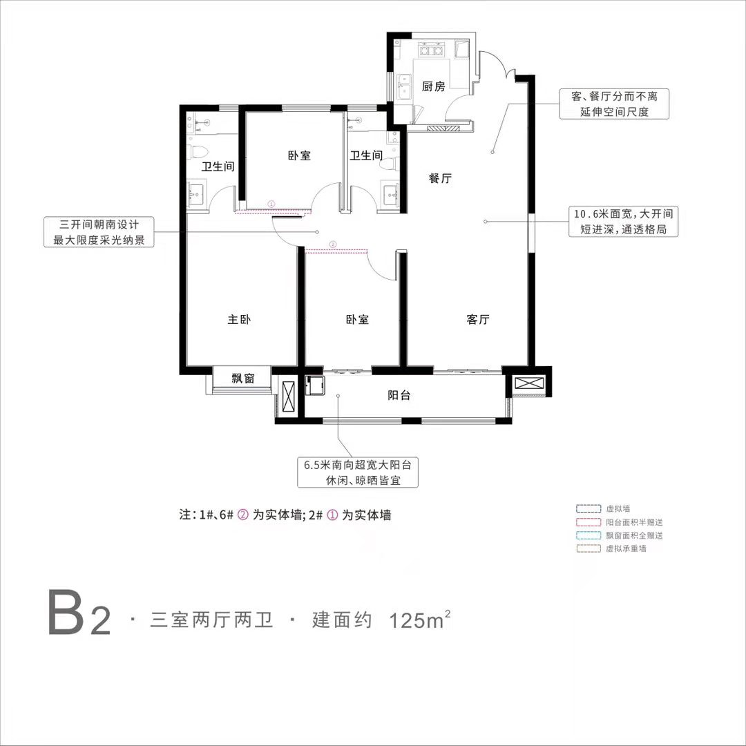 中建锦绣楚城户型,B2户型