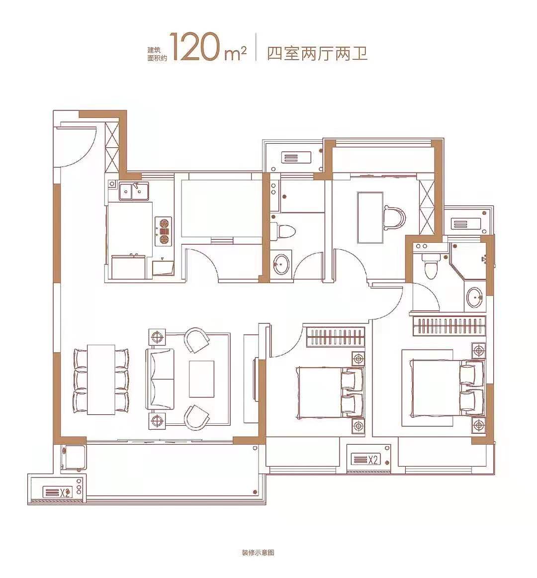 春和景庭户型-小柯网