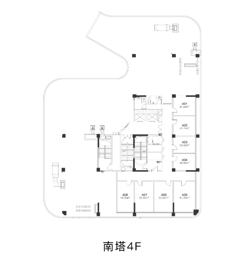 当代-天鹅湖悦MOMA公寓户型,南塔4F