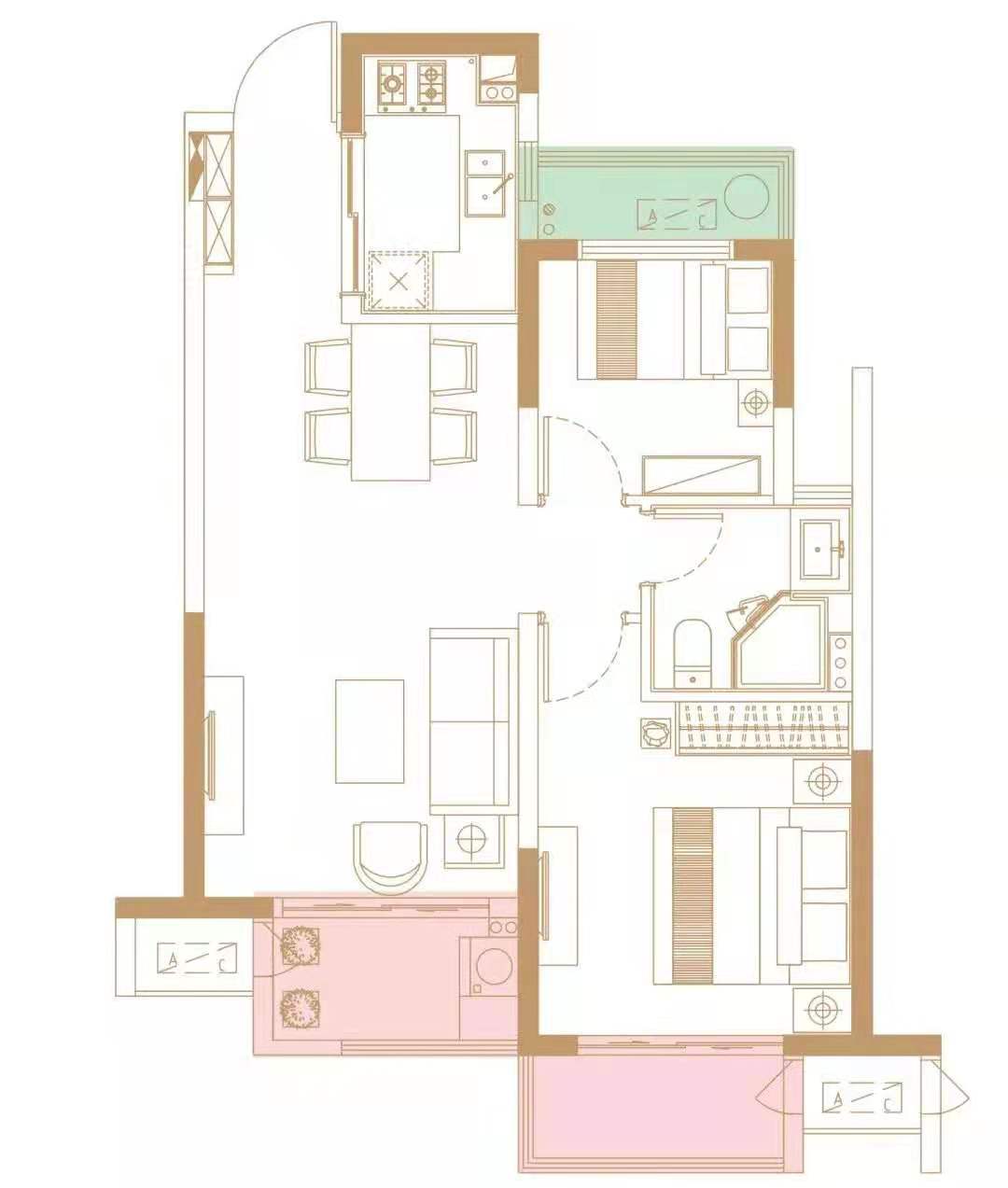 阳光城望湖苑户型A户型图