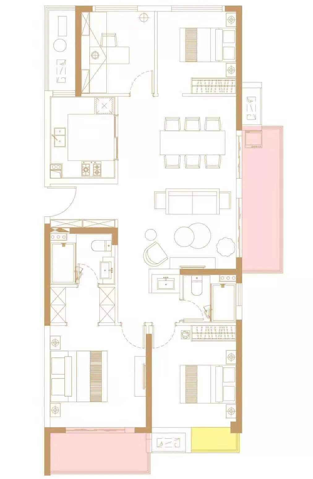 阳光城望湖苑户型D户型图