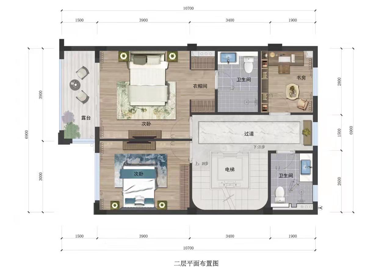 荣上青云府二层户型图