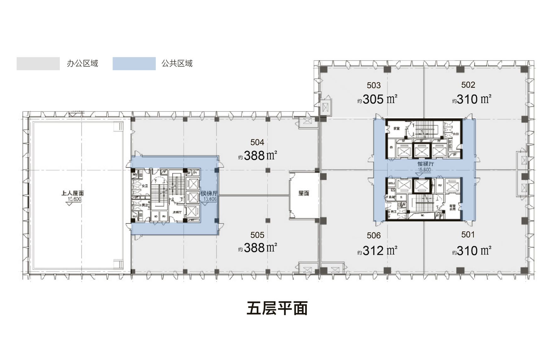 融信中心户型,五层