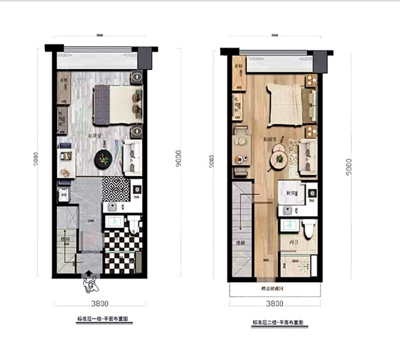 新潮领寓A户型户型图