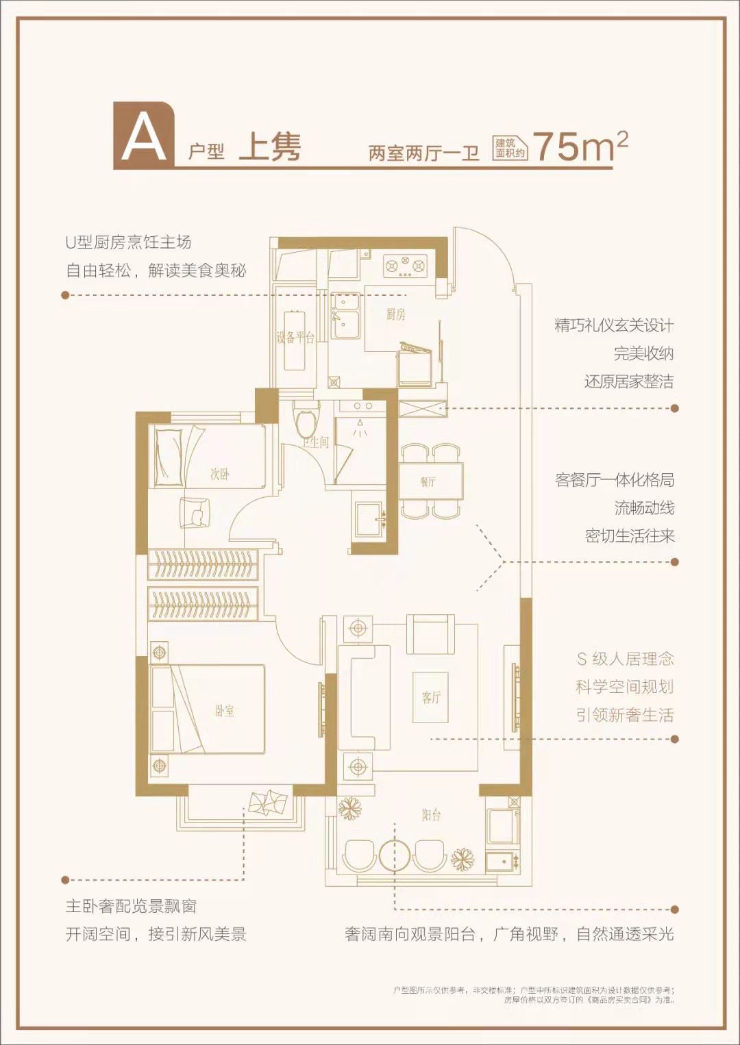 上东逸境户型,75户型图