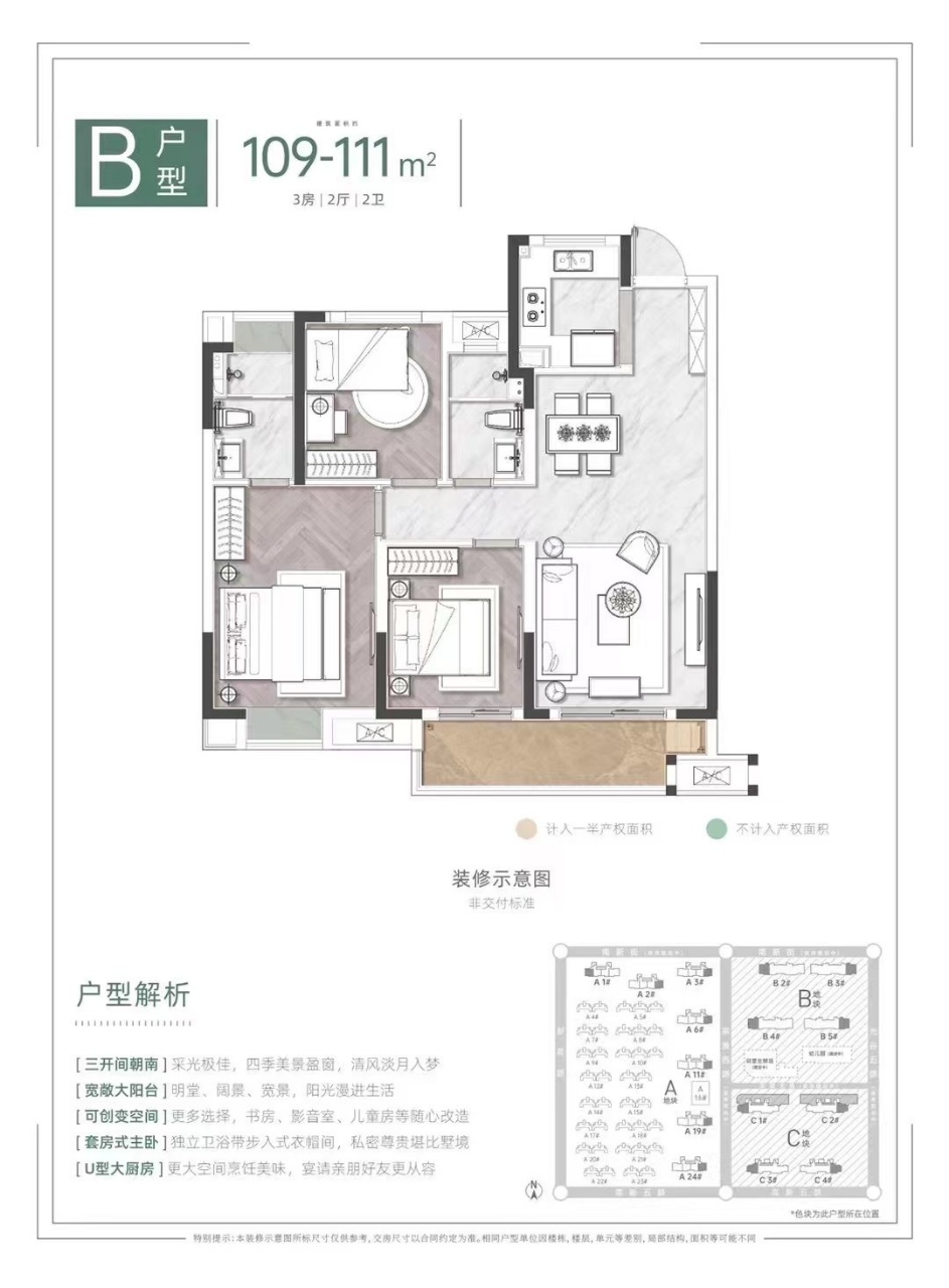 新希望锦粼九里户型,B户型