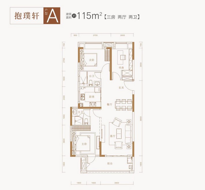 联发璞悦府户型-小柯网