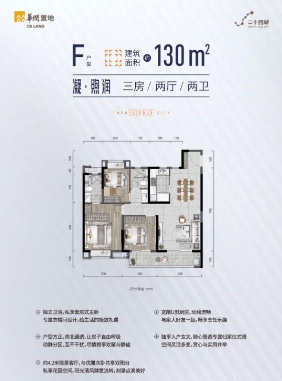 武汉二十四城户型,F户型