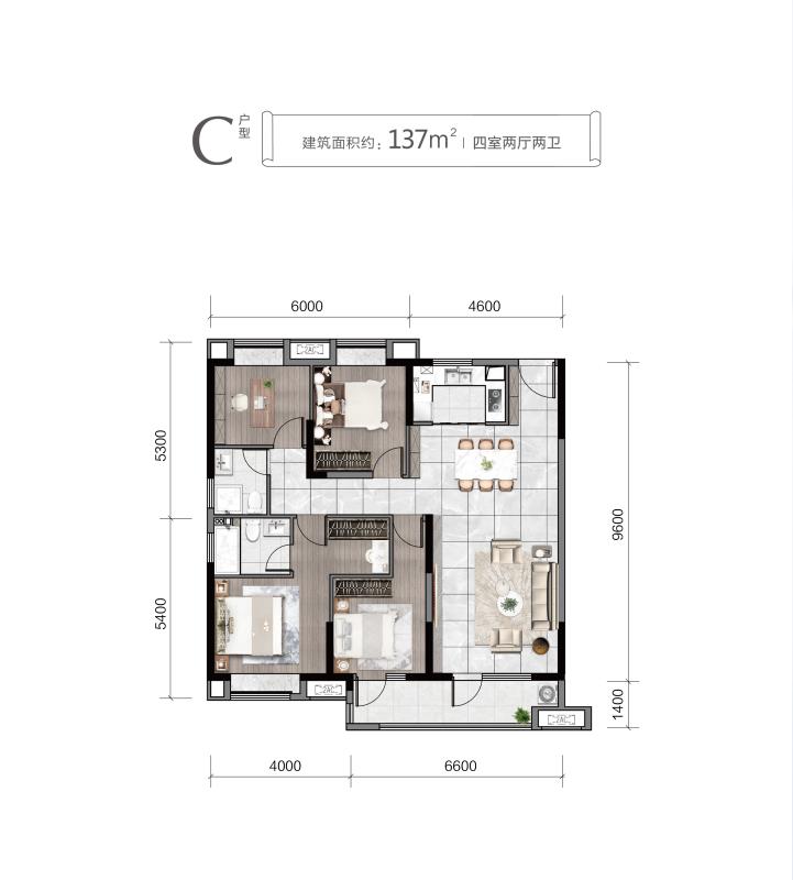 长投航空路壹号户型-小柯网