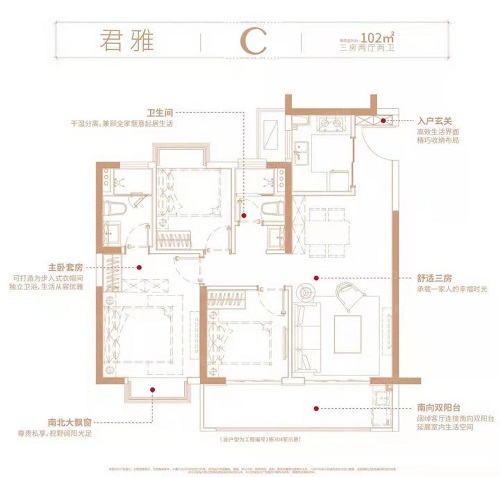 银城中奥君荟户型-小柯网