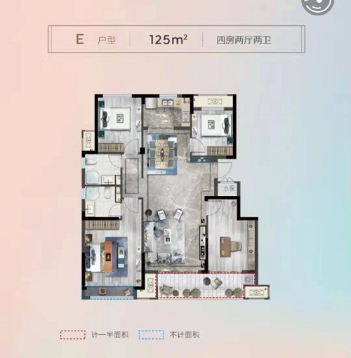 新大和睿府户型,户型图