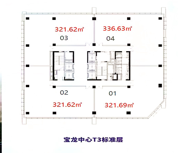 城北地铁宝龙广场户型,平面图