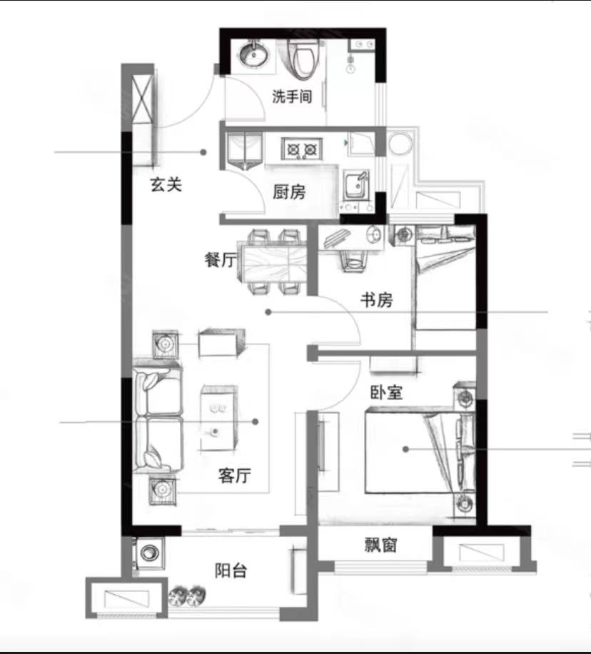 碧桂园枫境澜庭A1户型图