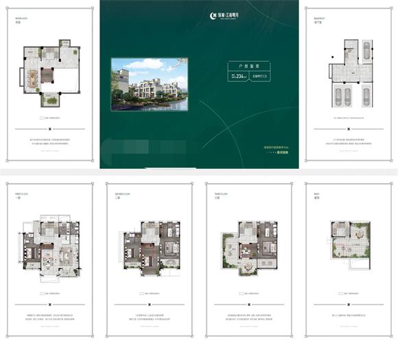 绿城江南明月别墅户型图