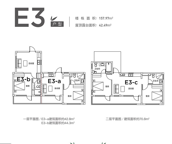 融创莫干溪谷E户型户型图