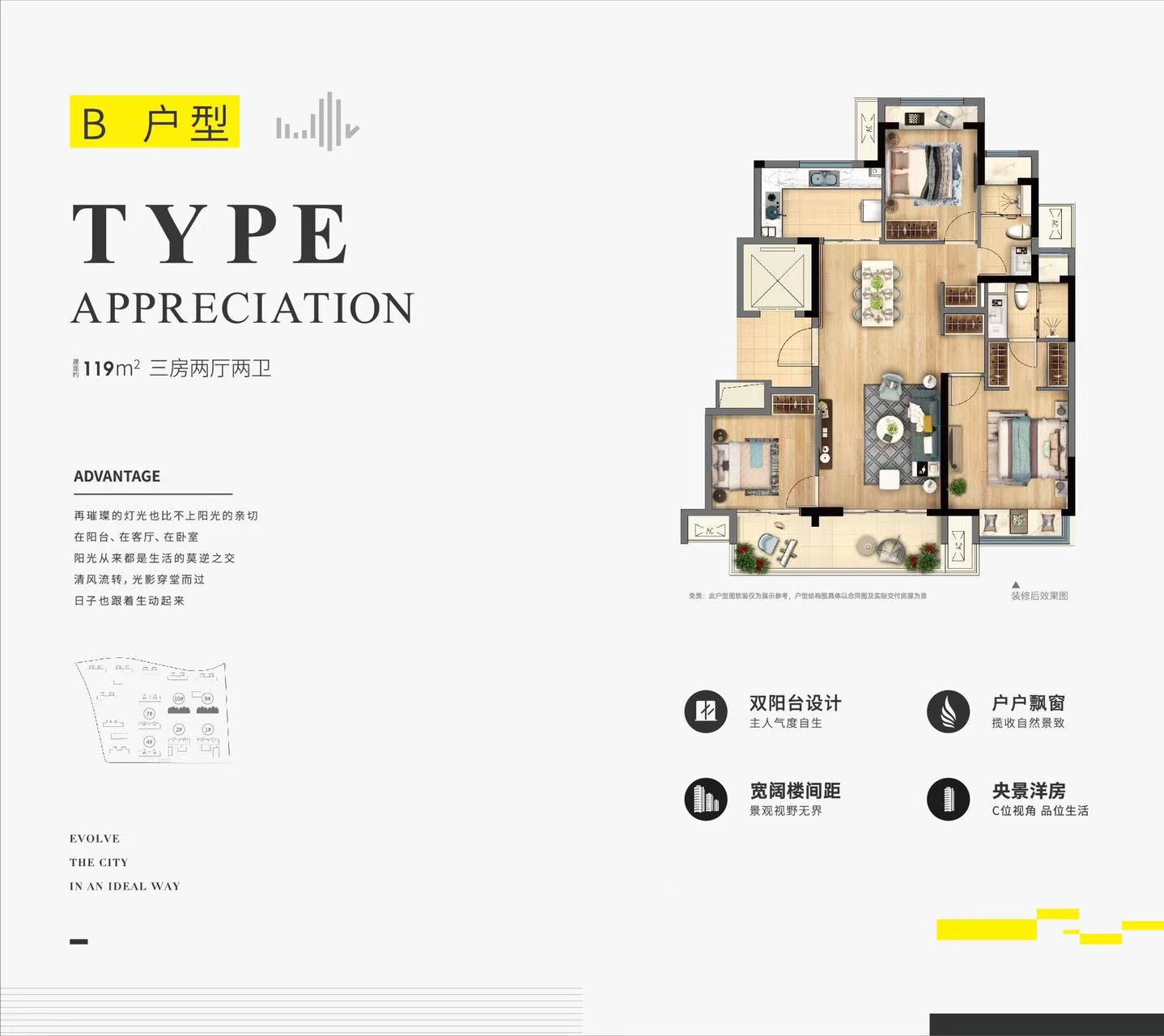 新澎湃国际社区户型,A户型