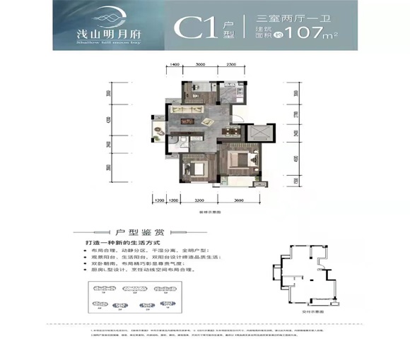 浅山明月府c1户型图