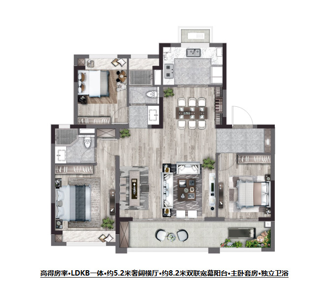 星河钟山盛世户型,B户型