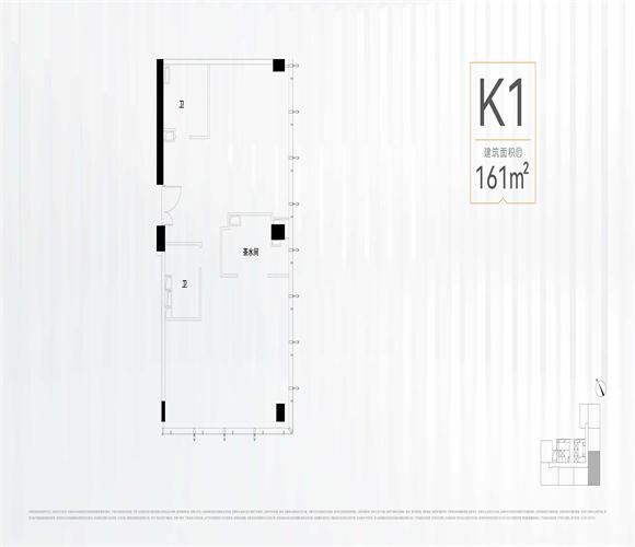 华润置地亚奥城公寓K1户型图