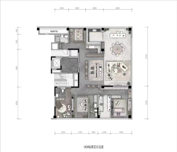 滨江棠前嘉座A户型户型图