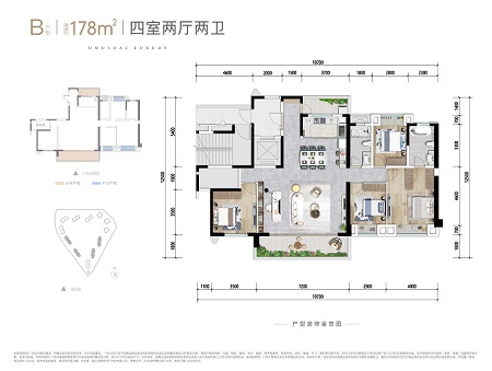 彭山黄龙溪谷B户型户型图