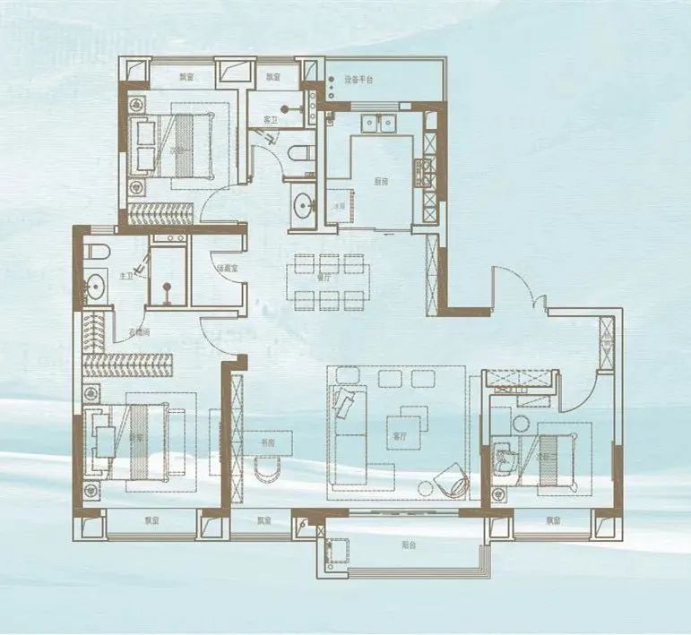 明玥逸庭户型C户型图