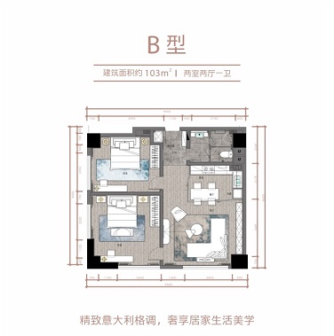 桐梓林B户型户型图